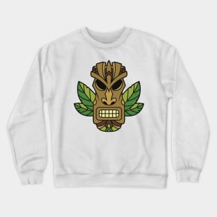 Funny Tribal Tiki Head Crewneck Sweatshirt